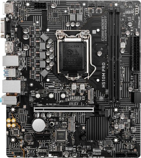 MSI H510M PRO Intel LGA1200 DDR4 Micro ATX MSI H510M PRO Intel LGA1200 DDR4 Micro ATX