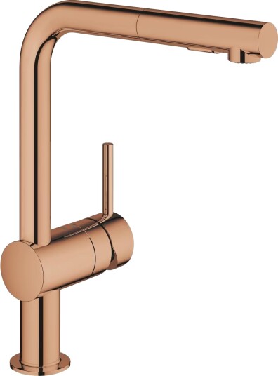 Grohe Minta blandebatteri med L-kran og hånddusj (warm sunset) Grohe Minta blandebatteri med L-kran og hånddusj (warm sunset)