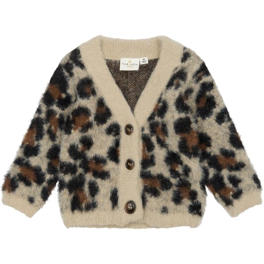 THE NEW Siblings Feather Gray AOP Pamela Jacquard Cardigan 98