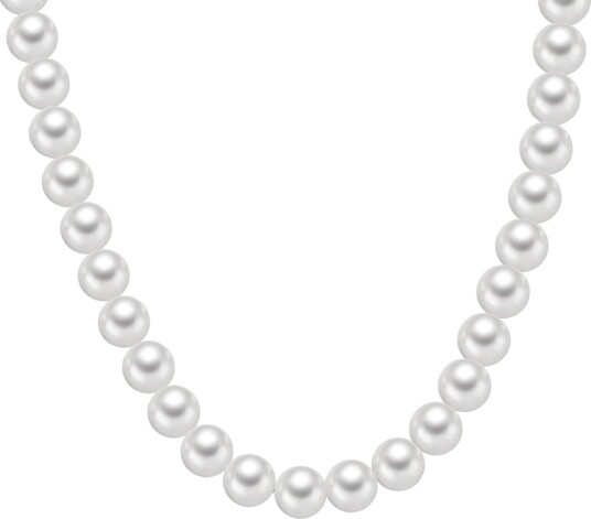 Pan Jewelry Perlekjede hvitt 8 mm