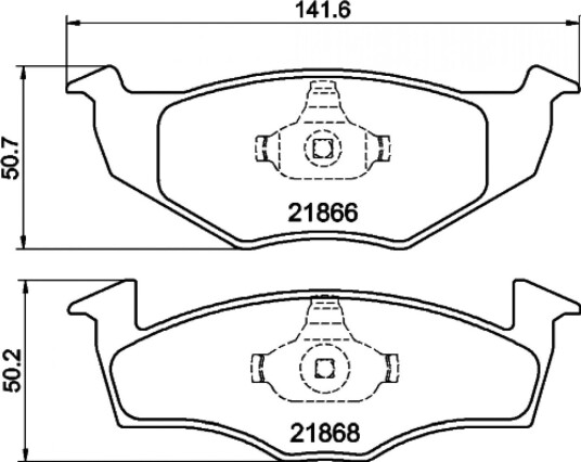 Bremseklosser HELLA 8DB 355 007 911