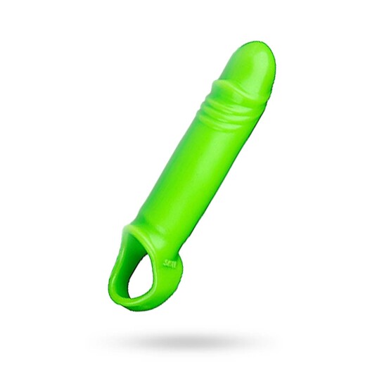 Smooth Stretchy Penis Sleeve - Glow in the Dark Smooth Stretchy Penis Sleeve - Glow in the Dark