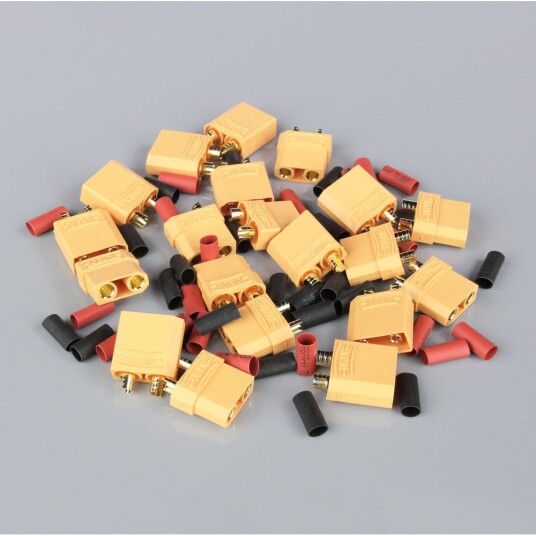 Radient 010035 XT90 PAIRS INCLUDING HEAT SHRINK 10PCS Radient 010035 XT90 PAIRS INCLUDING HEAT SHRINK 10PCS