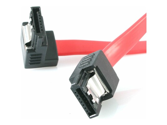 StarTech 18in Latching SATA to Right Angle SATA Serial ATA Cable - SATA-kabel - 46 cm