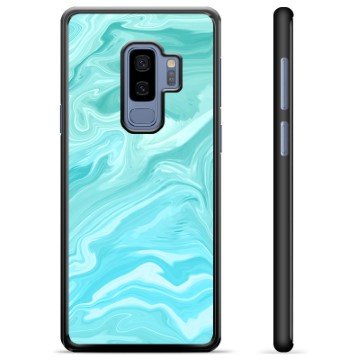 Samsung Galaxy S9+ Beskyttelsesdeksel Blå Marmor