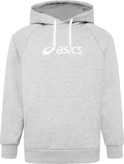 Asics Asics Logo Fleece Pullover Hoodie Grey S