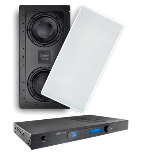 Speakercraft HRS-IW8 - in wall sub pakke 520W, 33-150Hz, grill - passer i 4" vegg Speakercraft HRS-IW8 - in wall sub pakke 520W, 33-150Hz, grill - passer i 4" vegg