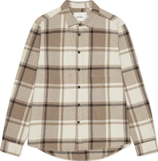 Les Deux Check Flannel Shirt Brun L
