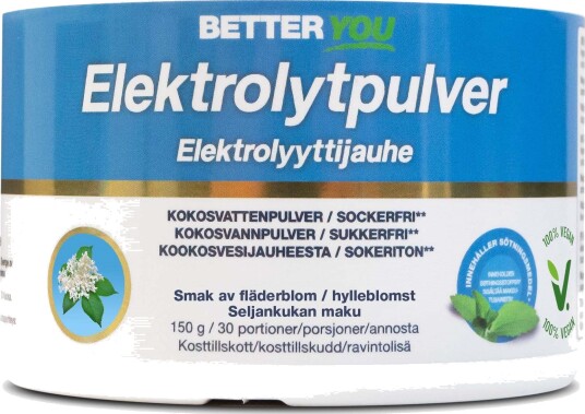 Better You Elektrolytpulver Fläder 150 g