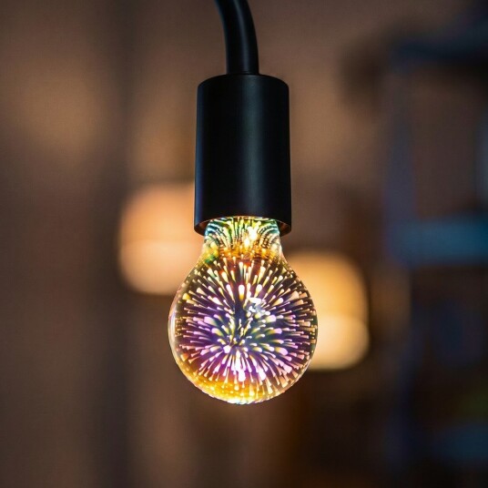 V Tac 3W Led 3D Lampe A60 E27 3000K