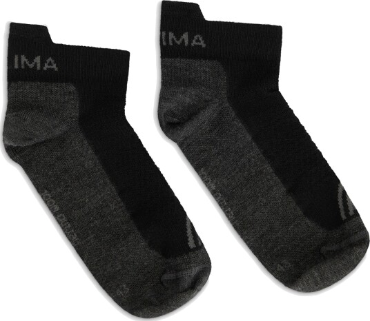 Aclima Ankle Wool Socks 2pk Black Grey 36 39