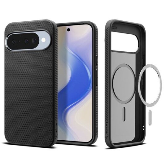 Spigen Liquid Air MagSafe svart mobildeksel for Google Pixel 10 Pro/10