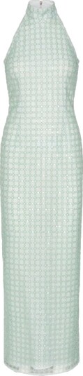 ROTATE Beaded Maxi Dress Kjole Pastellgrønn 38