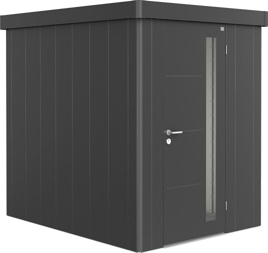 BIOHORT REDSKAPSBOD NEO 2A STD. DØR MØRK GRÅ METALLIC BIOHORT REDSKAPSBOD NEO 2A STD. DØR MØRK GRÅ METALLIC