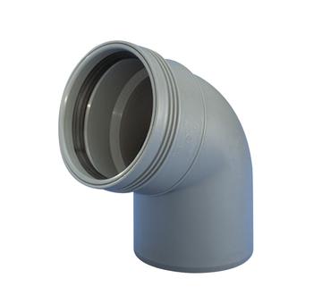 Wavin 67,5° Rørbend 110 mm i PP-plast for Hydraulikk