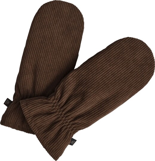 Markberg Anoukmbg Mitten, Corduroy - DARK BROWN - L