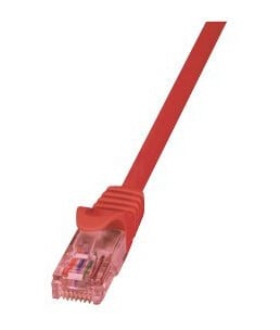 Logilink Primeline Koblingskabel Rj-45 Hann Til Rj-45 Hann 1 M Utp Cat 6 Halogenfri Rød