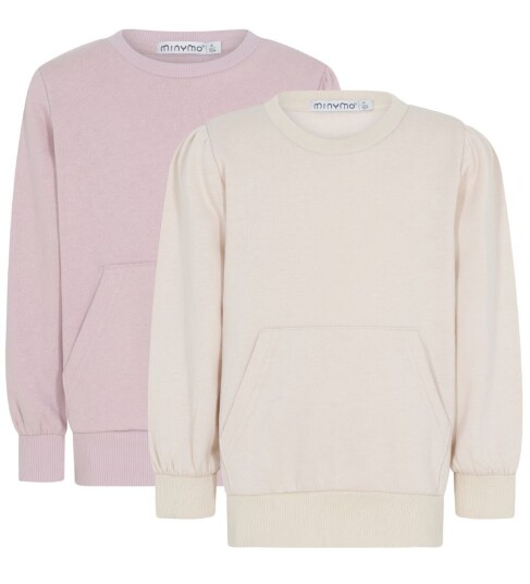 Minymo Sweat Shirt Girl 2 Pack Purple 110