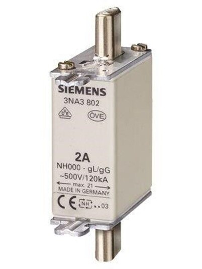 Siemens Lv hrc fuse link 500v s.000 50 a 3na3820 (4001869057101) Siemens Lv hrc fuse link 500v s.000 50 a 3na3820 (4001869057101)