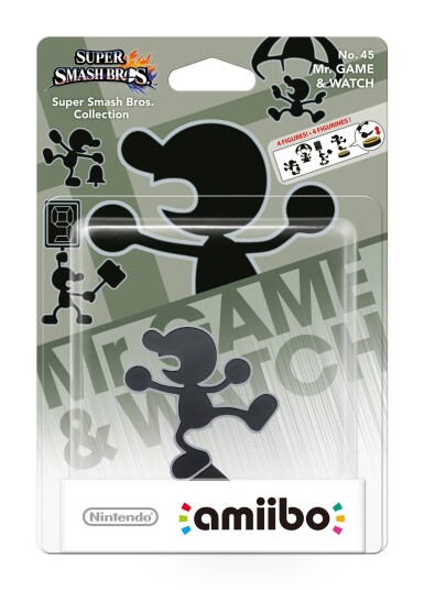 Nintendo Amiibo Mr. Game & Watch Figur med NFC for Wii og Nintendo Switch