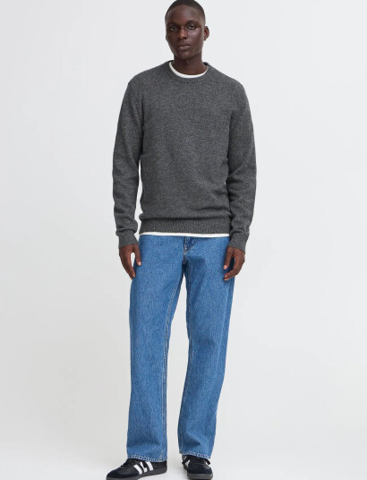 Blend Bhbranko Crew Knit - Grey - S