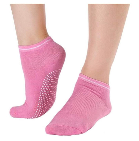 Anti-Slip Yogasokker Rosa Anti-Slip Yogasokker Rosa