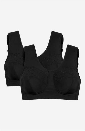 Cellbes Soft-BH med brøderi Lily 2-pack 85C Cellbes Soft-BH med brøderi Lily 2-pack 85C