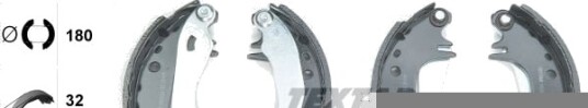 Bremsesko sett TEXTAR 91038201