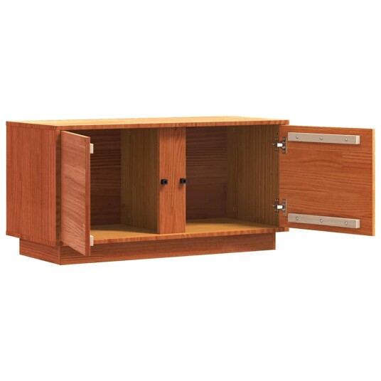 TV skap Vokset Brun 80 x 35 x 40,5 cm Massiv furu TV skap Vokset Brun 80 x 35 x 40,5 cm Massiv furu