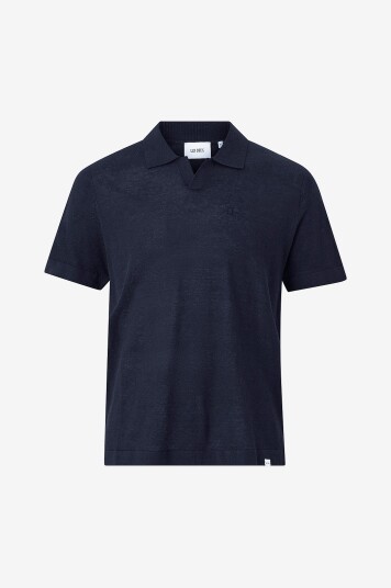 Les Deux Pullover Emmanuel Polo Knit Blå