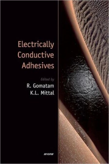 Electrically Conductive Adhesives Av Rajesh Gomatam, Kash L. Mittal
