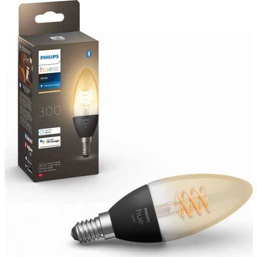 Philips Hue W Lyskilde 4.5W Filament Candle E14 - 60510 Philips Hue W Lyskilde 4.5W Filament Candle E14 - 60510