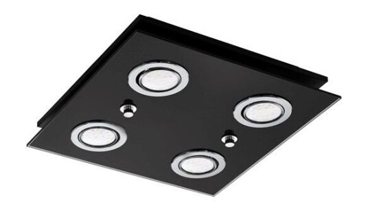 EGLO GRATTINO ceiling light black clear EGLO GRATTINO ceiling light black clear