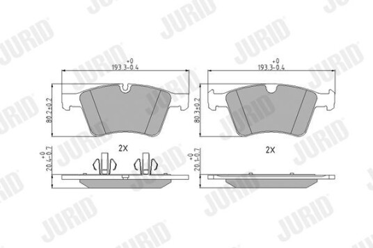 Bremseklosser JURID 573424J Bremseklosser JURID 573424J