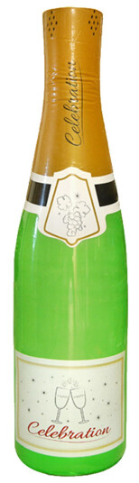Henbrandt Oppblåsbar Champagneflaske  Stor