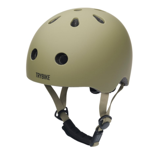 Trybike Retro hjelm - Vintage matt grønn - XS Trybike Retro hjelm - Vintage matt grønn - XS