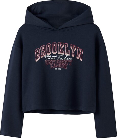 Name It Hettegenser NkfViala Navy Blazer/Brooklyn gate Name It 9 10 år 134 140 Hettegenser Blå