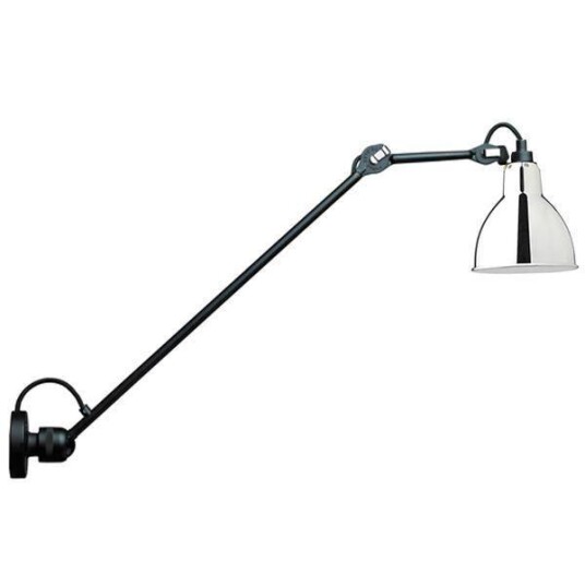 Lampe Gras N304 L60 Vegglampe Matt Sort & Krom Hardwired Lampe Gras N304 L60 Vegglampe Matt Sort & Krom Hardwired