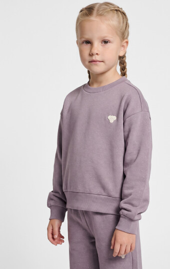 Hummel Junior Loose Glitter Crewneck Grå 134/140 Hummel Junior Loose Glitter Crewneck Grå 134/140