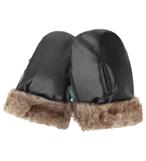 KongWalther Østerbro Barnevogn Hanske Faux Black Fur KongWalther Østerbro Barnevogn Hanske Faux Black Fur