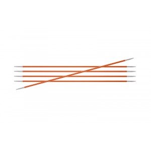 KnitPro Zing Strømpepinde Messing 15cm 2,75mm / 5.9in US2 Carnelian