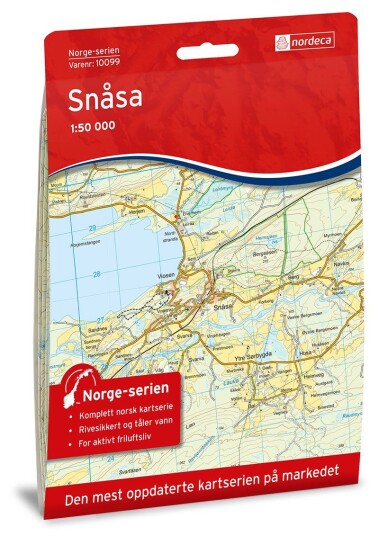 Ugland IT Nordeca Snåsa Norge-serien 1:50 000 Turkart