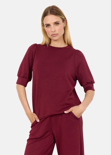 Soya Concept Sc-Banu 83 Dark Red S T-Shirts Soya Concept Sc-Banu 83 Dark Red S T-Shirts