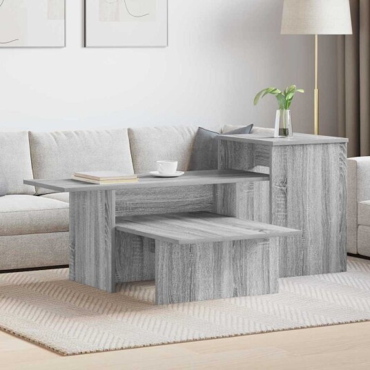 vidaXL Konsollbord Grå Sonoma 91,5 x 35 x 38,5 cm Konstruert tre vidaXL Konsollbord Grå Sonoma 91,5 x 35 x 38,5 cm Konstruert tre