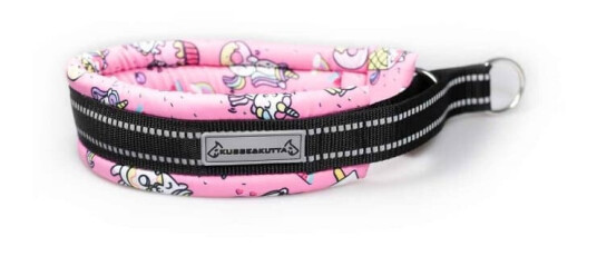 Kusse & Kutta Kusse&Kutta Hundhalsband Bred Modell Rosa Donuts (9)