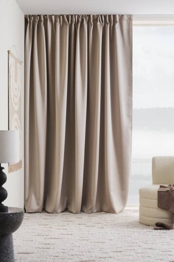 Jotex KYLIE gardin med multifunksjonsbånd 1 lengde - ekstra bred Beige 1716682-03-250 1716682-03-300 Jotex KYLIE gardin med multifunksjonsbånd 1 lengde - ekstra bred Beige 1716682-03-250 1716682-03-300
