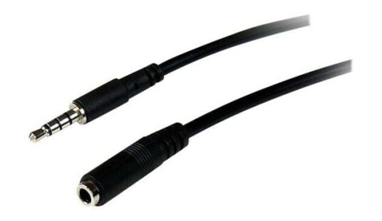 StarTech 3.5mm TRRS Hodesett Forlengerkabel 1m Svart