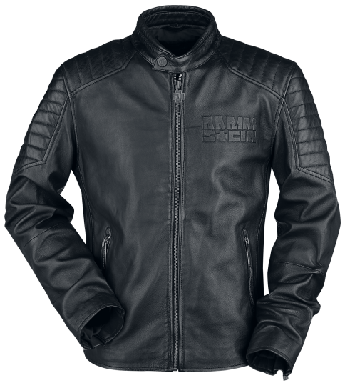Rammstein Skinnjakke - Logo - S til 5XL - Herrer - svart Rammstein Skinnjakke - Logo - S til 5XL - Herrer - svart