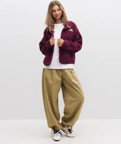 The North Face - Rød - W Cragmont Snap Front Fleece J
