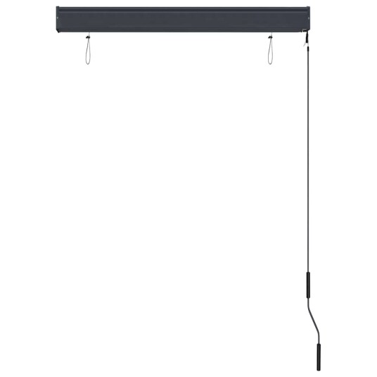 vidaXL Utendørs rullegardin 100x250 cm oransje og brun
